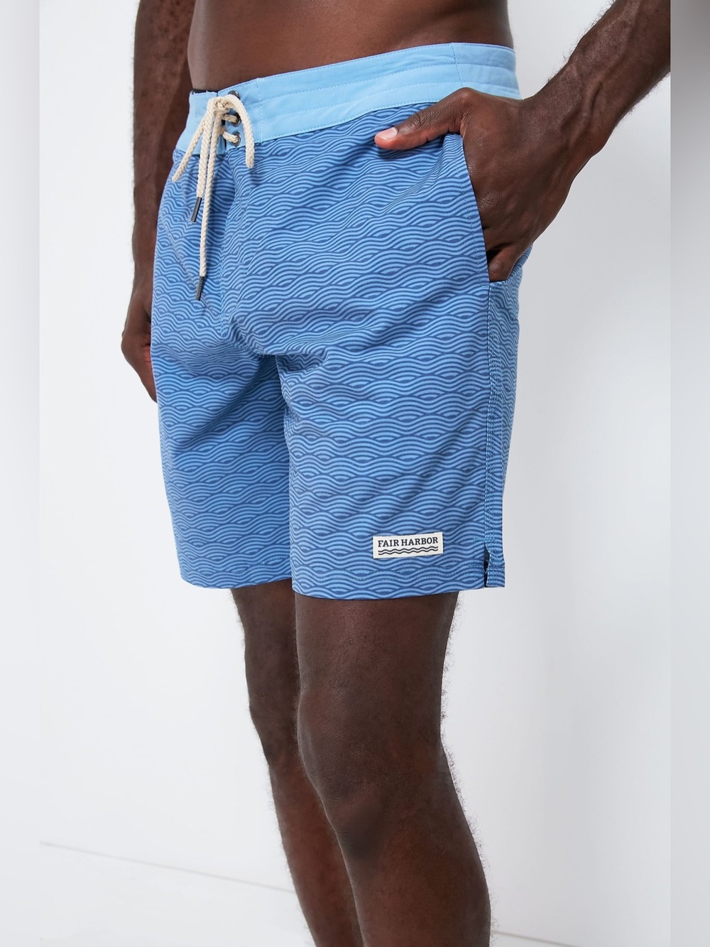 Fair Harbor Men’s Nautilus Board Shorts Blue Swim Trunks Size 36 *291
